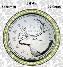 1995 Canada Nickel Quarter Specimen Caribou - 25 Cents
