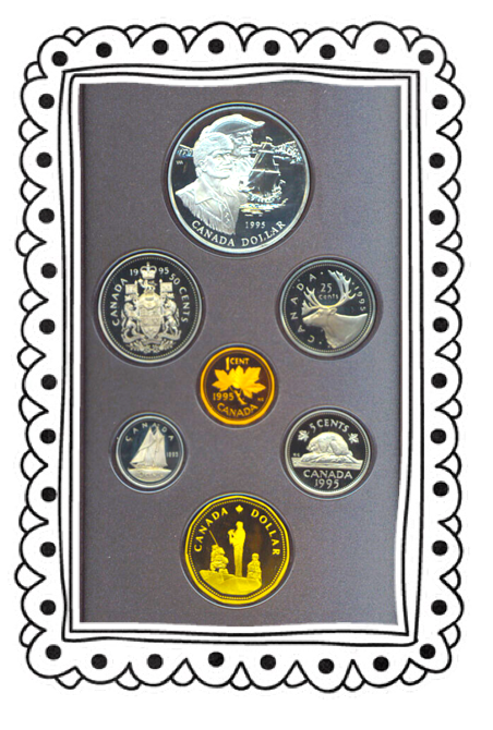 1995 Proof Set-Special Edition, 325th Anniv. of the Hudson's Bay Company