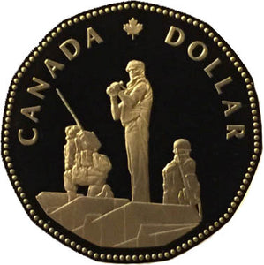 1995 Canada Proof Loonie Dollar Peacekeeping