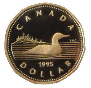 1995 Canada Proof Loonie Dollar