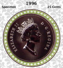 1996 Canada Nickel Quarter Specimen Caribou - 25 Cents