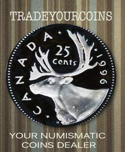 1996 Canada Sterling Quarter Proof Caribou - 25 Cents