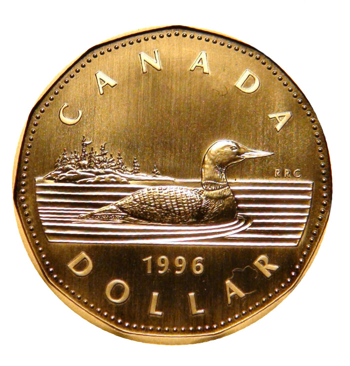 1996  Canada Specimen  Loonie Dollar