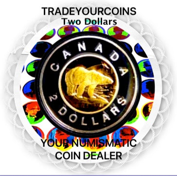1997 Canada Proof  Twoonie, Sterling Silver Two Dollars Coin
