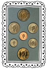 1997 7 Coin Specimen Set-Flying Loon-Bear