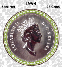 1999 Canada Nickel Quarter Specimen Caribou - 25 Cents