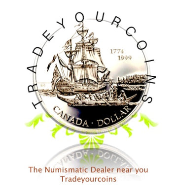 1999 Canada Silver Proof Dollar- Voyage of Juan Pérez