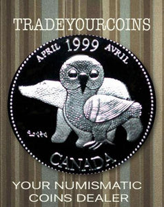 1999 Canada Sterling Silver Quarter Proof  - 25 Cents Commemorative April