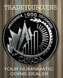 1999 Canada Sterling Silver Quarter Proof  - 25 Cents Commemorative December