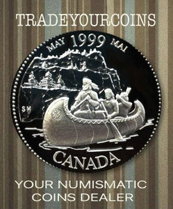 1999 Canada Sterling Silver Quarter Proof  - 25 Cents Commemorative May