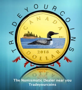 2018 Canada Fine Silver Colourised  Proof Loonie Common Loon-Dollar