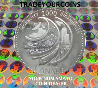 2000 Canada Sterling Silver Quarter Proof  - 25 Cents Commemorative Millenium-February Ingenuity