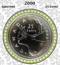 2000 Canada Nickel Quarter Specimen Caribou - 25 Cents