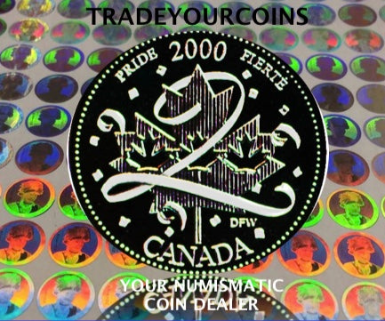 2000 Canada Sterling Silver Quarter Proof  - 25 Cents Commemorative Millenium-Pride