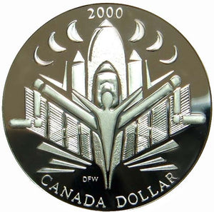 2000 Canada Silver Proof Dollar-Voyage of Discovery