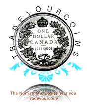2001 Canada Silver Proof Dollar-1911-2001 Silver dollar 90th Anniv. Canada's