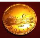 2001 Canada Proof Loonie Dollar