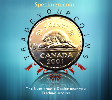 2001 Canada Five Cents Specimen Nickel Beaver