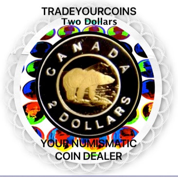 2004 Canada Proof Twoonie, Sterling Silver Two Dollars Coin