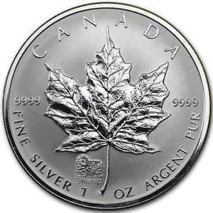 2003 Silver maple Leaf with Privy Marks-Sheep
