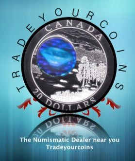 2005 Canada 20 Dollars Natural Wonders,  Fine Silver coin- Diamonds Hologram