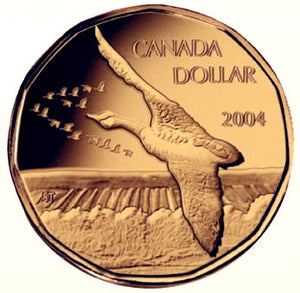 2004 Canada Specimen  Loonie Dollar- Flying Goose