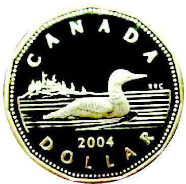 2004 Canada Proof Loonie Dollar