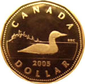2005 Canada Proof Loonie Dollar
