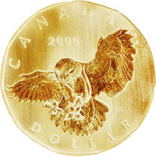 2006 Canada Specimen  Loonie Dollar- Snowy Owl