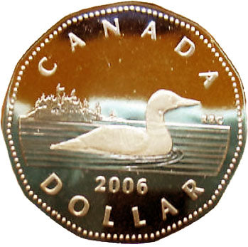 2006 Canada Proof Loonie Dollar