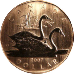 2007 Canada Specimen  Loonie Dollar- Trumpeter Swan