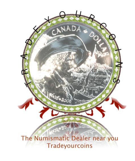 2008 Canada Silver Brillant Uncirculated Dollar-Quebec City