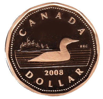 2008 Canada Proof Loonie Dollar