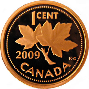 2009 Canada 1 Cent Penny Proof Heavy Cameo