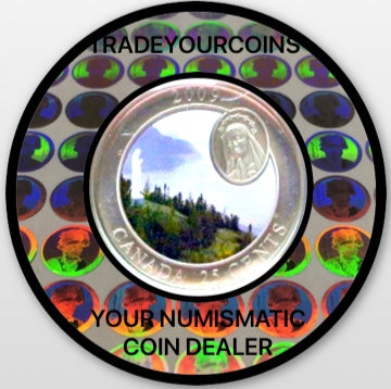 2009 Canada Nickel Specimen 25 Cents, Notre dame du Saguenay