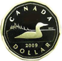 2009 Canada Proof Loonie Dollar