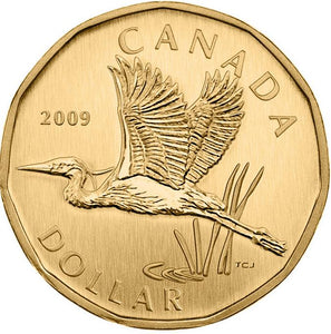 2009 Canada Specimen  Loonie Dollar- Great Blue Heron