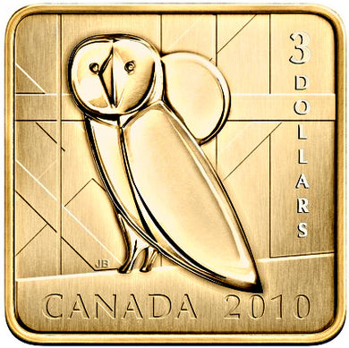 2010 $3 Three Dollars-Wildlife  Conservation series-Barn Owl