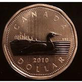 2010 Canada Specimen  Loonie Dollar
