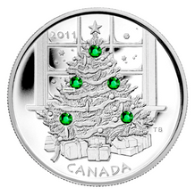 2011 20 Dollars Fine Silver Coin, Holiday Series- Christmass Tree