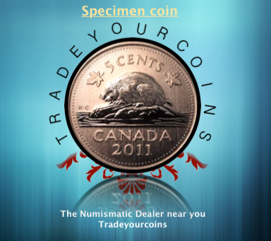 2011 Canada Five Cents Specimen Nickel Beaver