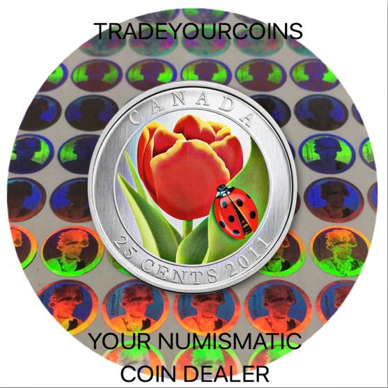 2011 Canada Nickel Specimen - 25 Cents-Tulip with Ladybug