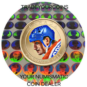 2011 Canada Copper plated Steel Quarter - 25 Cents Wayne Gretzky