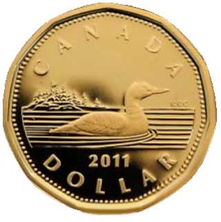 2011 Canada Proof Loonie Dollar