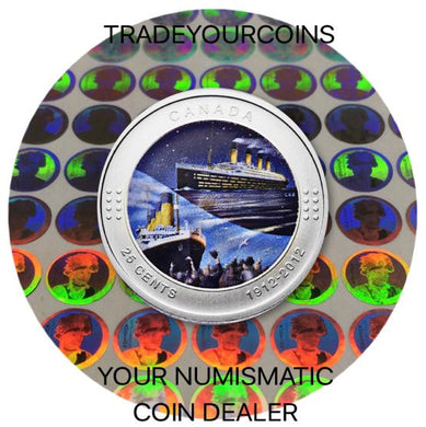 2012 Canada Cupronickel Quarter - 25 Cents RMS Titanic