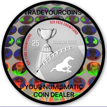 2012 Canada Cupronickel Quarter - 25 Cents Canadian football League-Calgary Stampeders