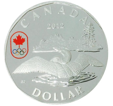 2012 Canada Proof  Lucky Loonie Sterling Silver Dollar