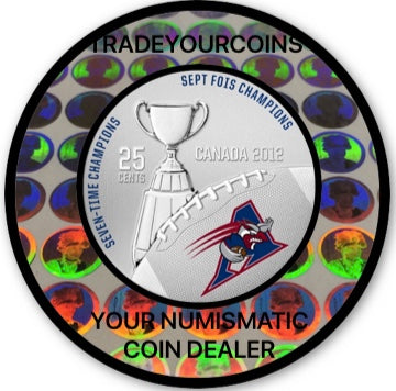 2012 Canada Cupronickel Quarter - 25 Cents Canadian football League-Montreal Alouettes