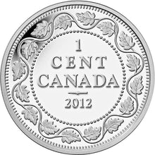 2012 Canada Farewell to Penny One 1 Cent Pure .9999 Silver