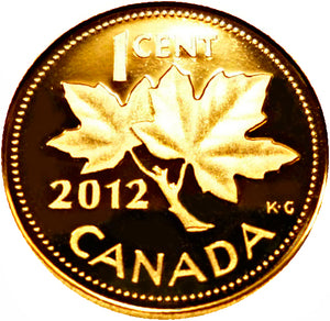 2012 Canada 1 Cent Penny Proof Heavy Cameo